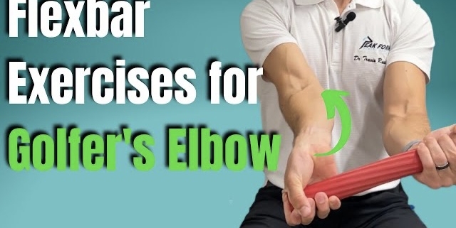 Flexbar exercises for Golfer's Elbow